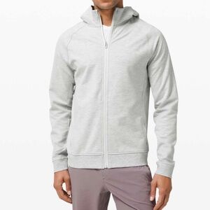 Lululemon City Sweat Full Zip Hoodie Jacket - Men's Size L - Light Gray